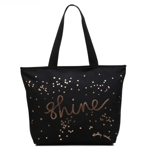 RADLEY LONDON Handbags - Radley London Sparkle Large Zıptop Tote Black